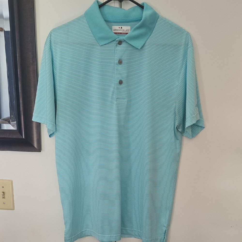 Grand Slam Blue Polo Shirt Lightweight Breathable